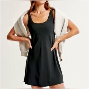 Abercrombie & Fitch Wide Strap Traveler Mini Dress | Black | Size: Small Tall